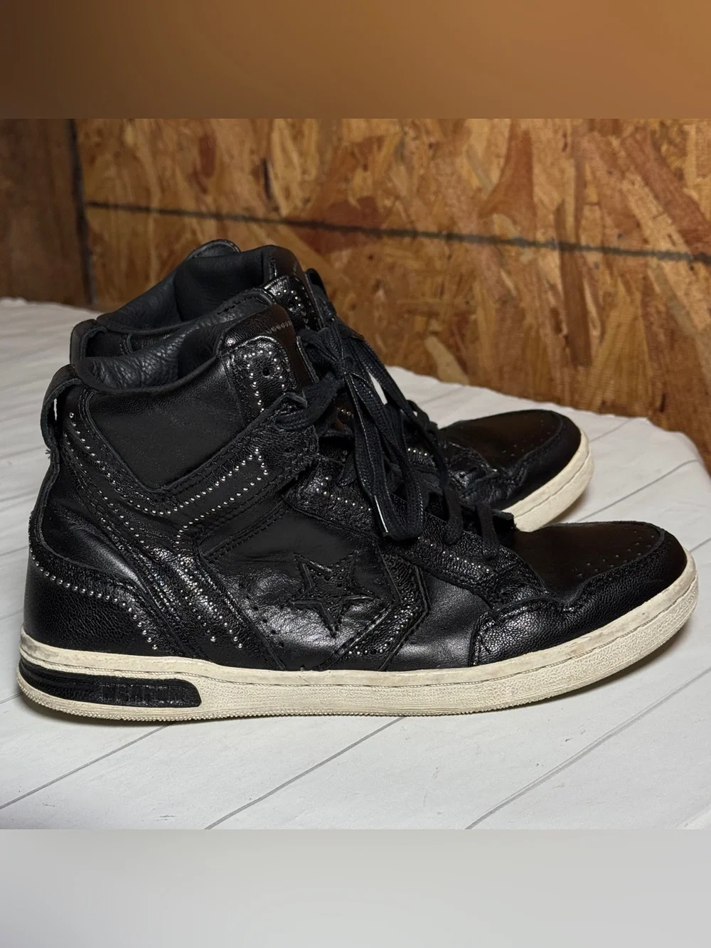Converse x John Varvatos Weapon Mid Sneakers Studded Streetwear Unisex‎ Womens 8